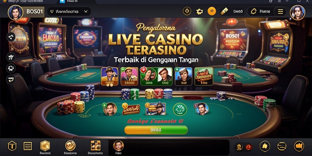 Screenshot gameplay Live Casino BOS01 yang memukau dan interaktif.