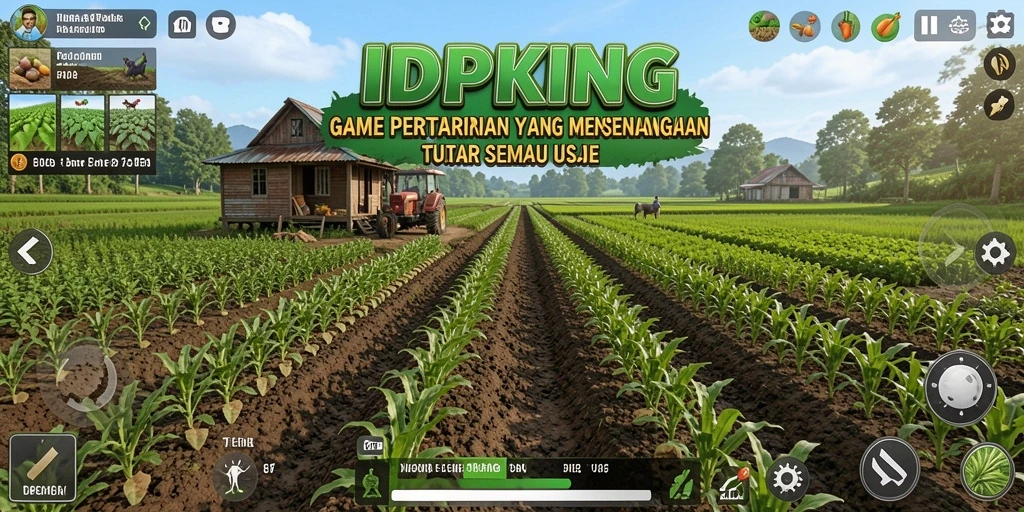 Tampilan screenshot utama IDPKING menampilkan dinamika gameplay Farming yang seru.