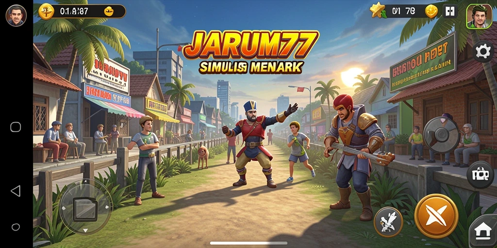 Tampilkan gameplay menarik dari JARUM77 dengan elemen simulasi yang interaktif.