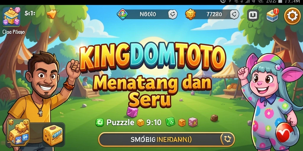 Tampilan gameplay KINGDOMTOTO dengan tantangan Puzzle yang seru.