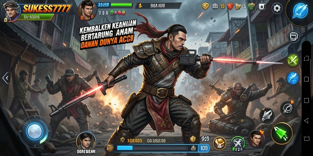 Gameplay penuh aksi di SUKSES777 dengan pertarungan mendebarkan.